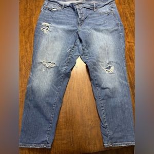 Light Wash Distressed Loft Jeans